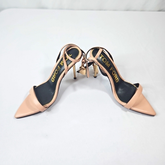 Tom Ford Neutral Padlock Heels Size 38 - Picture 4 of 11